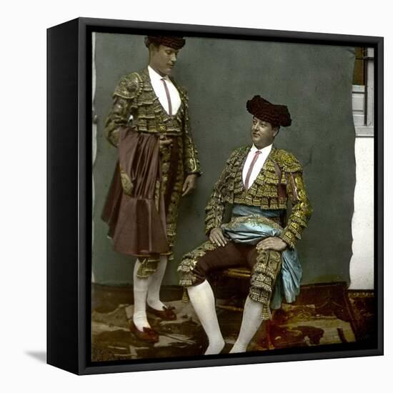 Seville (Spain), the Matador Carra Ancha-Leon, Levy et Fils-Framed Stretched Canvas