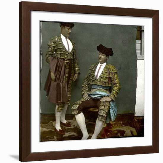 Seville (Spain), the Matador Carra Ancha-Leon, Levy et Fils-Framed Photographic Print