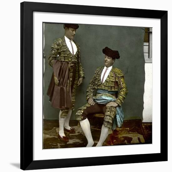 Seville (Spain), the Matador Carra Ancha-Leon, Levy et Fils-Framed Photographic Print