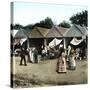 Seville (Spain), Vendors Selling Fried Foods at the Fair-Leon, Levy et Fils-Stretched Canvas