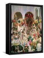 Seville-Joaquín Sorolla y Bastida-Framed Stretched Canvas