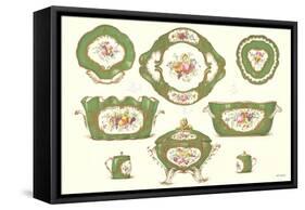 Sevres Porcelain Serving Dishes-null-Framed Stretched Canvas