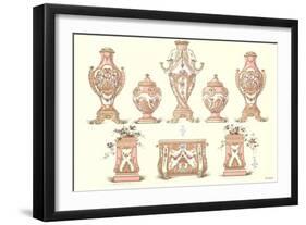 Sevres Porcelain Urns-null-Framed Art Print