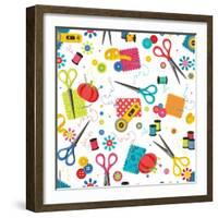 Sew Excited Nifty Notions-Andi Metz-Framed Art Print