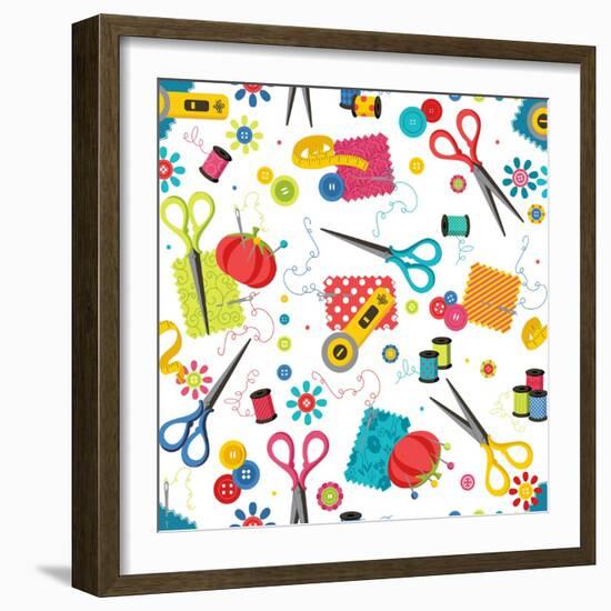 Sew Excited Nifty Notions-Andi Metz-Framed Art Print