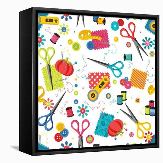Sew Excited Nifty Notions-Andi Metz-Framed Stretched Canvas