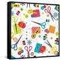 Sew Excited Nifty Notions-Andi Metz-Framed Stretched Canvas