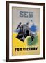 Sew for Victory-null-Framed Giclee Print