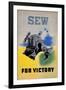 Sew for Victory-null-Framed Giclee Print