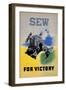 Sew for Victory-null-Framed Premium Giclee Print