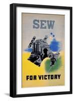 Sew for Victory-null-Framed Premium Giclee Print