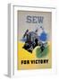 Sew for Victory-null-Framed Giclee Print