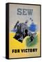 Sew for Victory-null-Framed Stretched Canvas