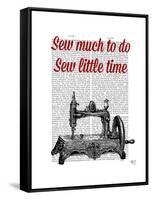 Sew Little Time Illustration-Fab Funky-Framed Stretched Canvas