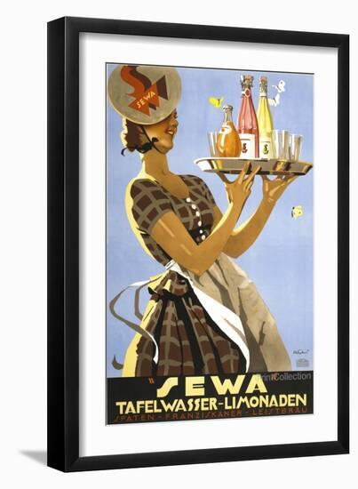 “Sewa” Tafelwasser-Limonaden-null-Framed Giclee Print