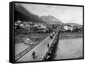 Seward, AK, 1913-Asahel Curtis-Framed Stretched Canvas