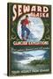 Seward, Alaska - Glacier Tours-Lantern Press-Stretched Canvas