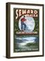 Seward, Alaska - Glacier Tours-Lantern Press-Framed Art Print