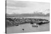 Seward, Alaska View of Town and Ships in Harbor Photograph - Seward, AK-Lantern Press-Stretched Canvas