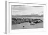 Seward, Alaska View of Town and Ships in Harbor Photograph - Seward, AK-Lantern Press-Framed Art Print