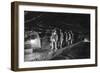 Sewer Cleaners in the Main Sewer, Paris, 1931-Ernest Flammarion-Framed Premium Giclee Print