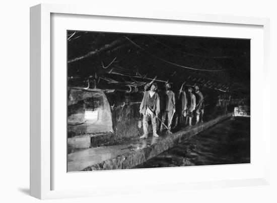 Sewer Cleaners in the Main Sewer, Paris, 1931-Ernest Flammarion-Framed Giclee Print