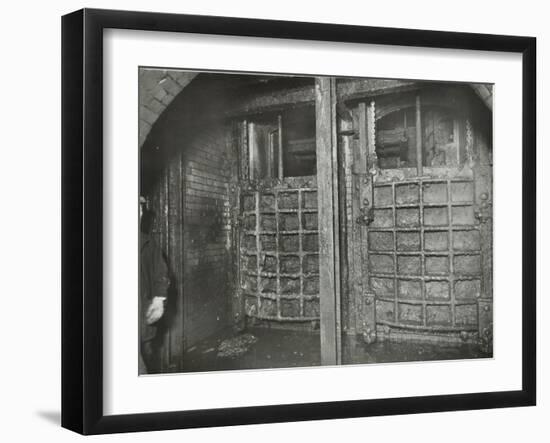 Sewer Sluice Gates, London, 1939-null-Framed Premium Photographic Print