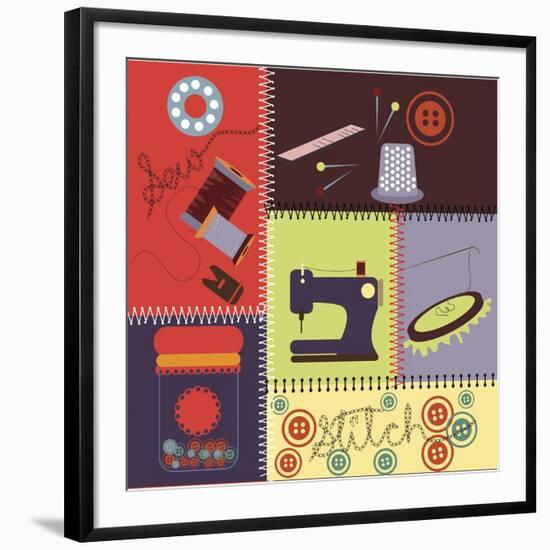 Sewing 07-Asmaa’ Murad-Framed Giclee Print