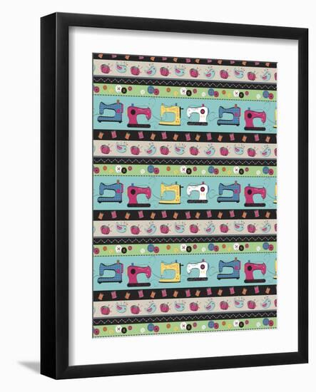 Sewing 3-Fiona Stokes-Gilbert-Framed Giclee Print