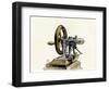 Sewing Machine by Elias Howe, 1846. 19Th Century Colour Engraving.-null-Framed Giclee Print