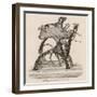 Sewing Machine Dog Power-null-Framed Art Print