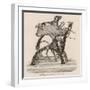 Sewing Machine Dog Power-null-Framed Art Print