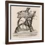 Sewing Machine Dog Power-null-Framed Art Print