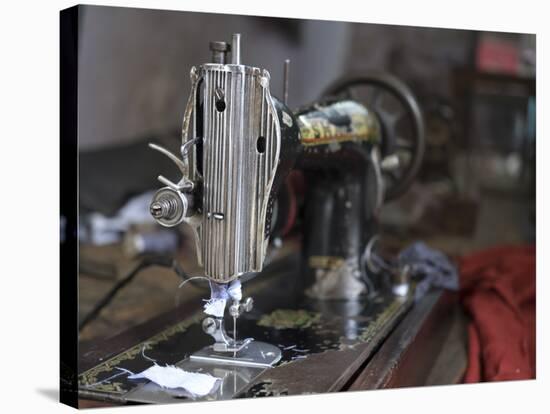 Sewing Machine in Amritsar, Punjab, India-David H. Wells-Stretched Canvas