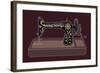 Sewing Machine in Purple-Ikuko Kowada-Framed Giclee Print