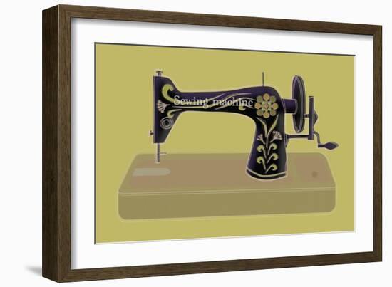 Sewing Machine in Yellow-Ikuko Kowada-Framed Giclee Print