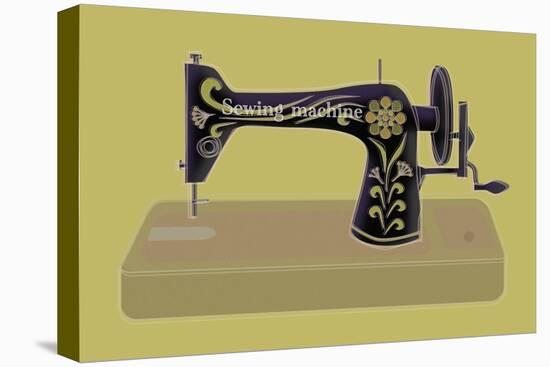 Sewing Machine in Yellow-Ikuko Kowada-Stretched Canvas