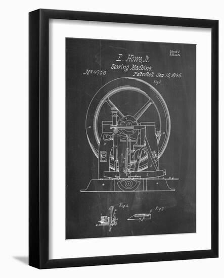 Sewing Machine Patent 1846-null-Framed Art Print