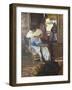 Sewing of Nets, 1901-Joaquín Sorolla y Bastida-Framed Giclee Print