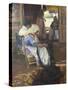 Sewing of Nets, 1901-Joaquín Sorolla y Bastida-Stretched Canvas