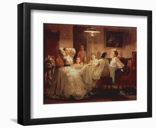 Sewing of the Dowry, 1866-Vasily Maximov-Framed Giclee Print