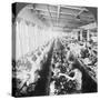 Sewing Room in a Large Shoe Factory, Syracuse, New York, USA, Early 20th Century-null-Stretched Canvas