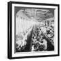 Sewing Room in a Large Shoe Factory, Syracuse, New York, USA, Early 20th Century-null-Framed Photographic Print