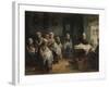 Sewing School at Katwijk-Jozef Israels-Framed Giclee Print