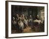 Sewing School at Katwijk-Jozef Israels-Framed Giclee Print