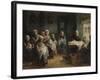 Sewing School at Katwijk-Jozef Israels-Framed Giclee Print