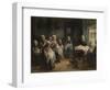 Sewing School at Katwijk-Jozef Israels-Framed Giclee Print