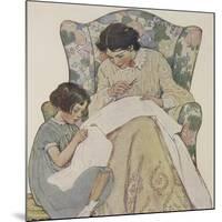 Sewing-Jessie Willcox-Smith-Mounted Giclee Print