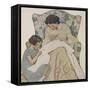 Sewing-Jessie Willcox-Smith-Framed Stretched Canvas