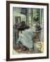 Sewing-Richard Edward Miller-Framed Giclee Print